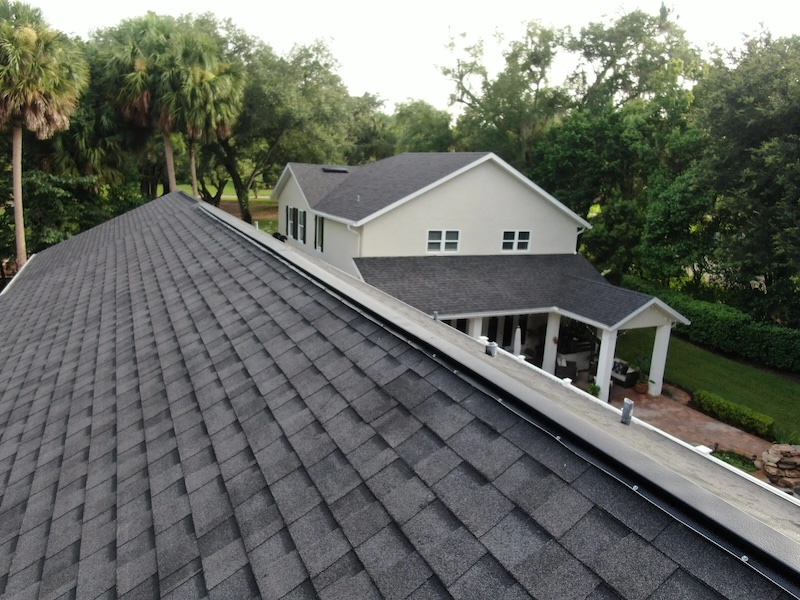 dark shingle roof